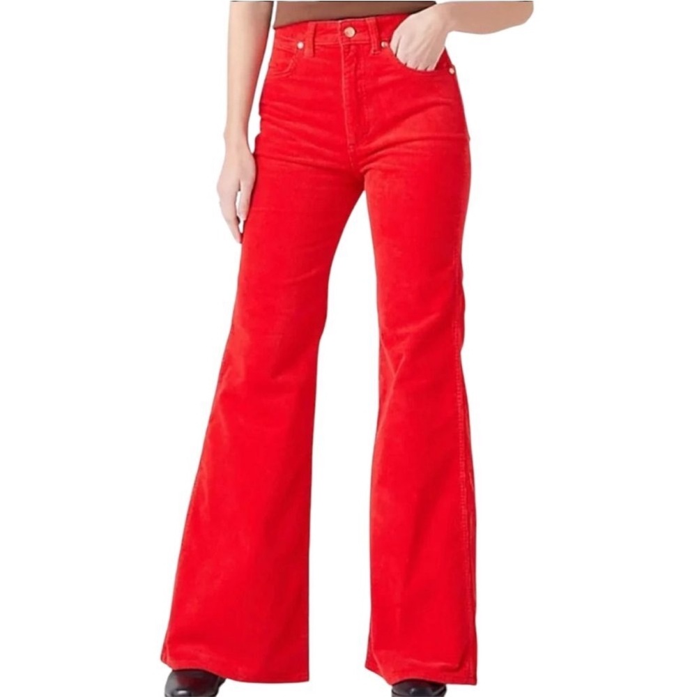 Wrangler Women's Bright Red Flare Jeans